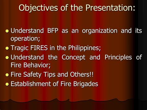 Bureau of Fire Protection AG Presentation (short version).